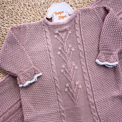 Saída de Maternidade 3 Peças Garden - Rose Manta Trança